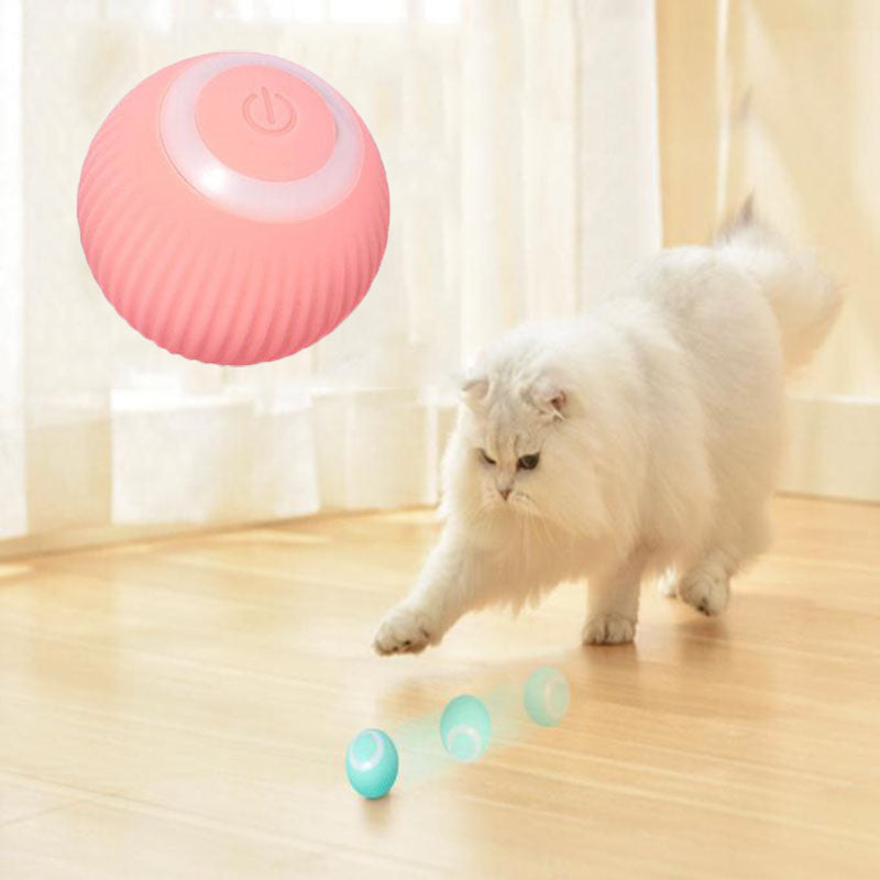 Automatic Rolling Interactive Cat Toy Ball – Silent, Battery-Free, Self-Moving