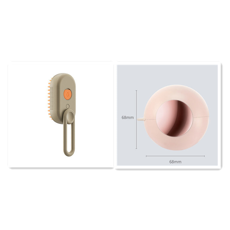 3-in-1 Electric Steam Cat Grooming Brush – Spray, Massage & Deshedding Comb