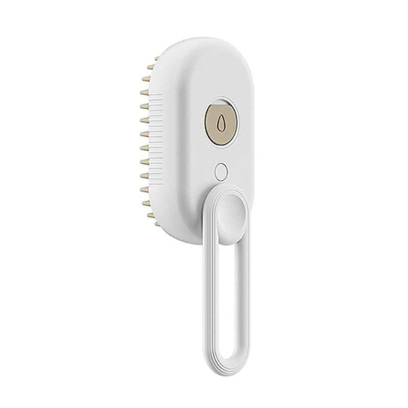 3-in-1 Electric Steam Cat Grooming Brush – Spray, Massage & Deshedding Comb