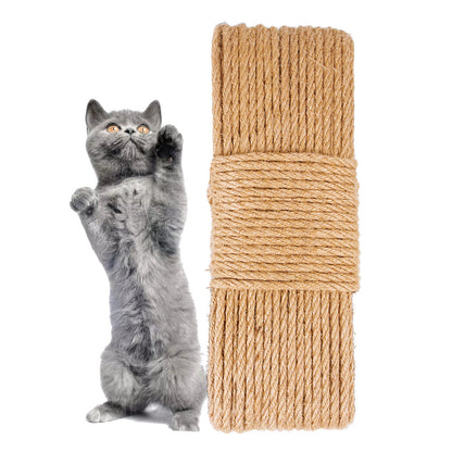 Cat Sisal Scratching Rope – 4mm, 6mm & 8mm, 10M to 50M, DIY Cat Scratcher Repair