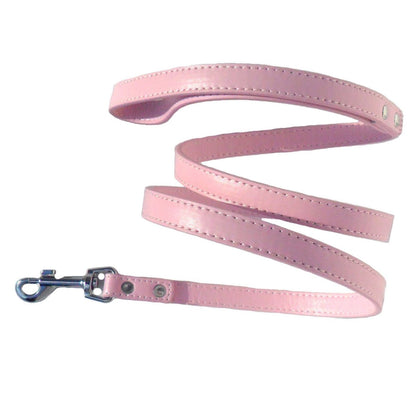 Classic Dog Lead – Medium, Faux Leather, 4ft x 15mm, Swivel Hook, Black