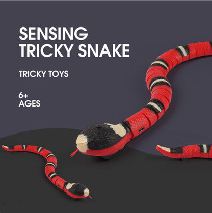 Electric Smart Sensing Snake Cat Toy – USB Rechargeable, Realistic Movement, Indoor