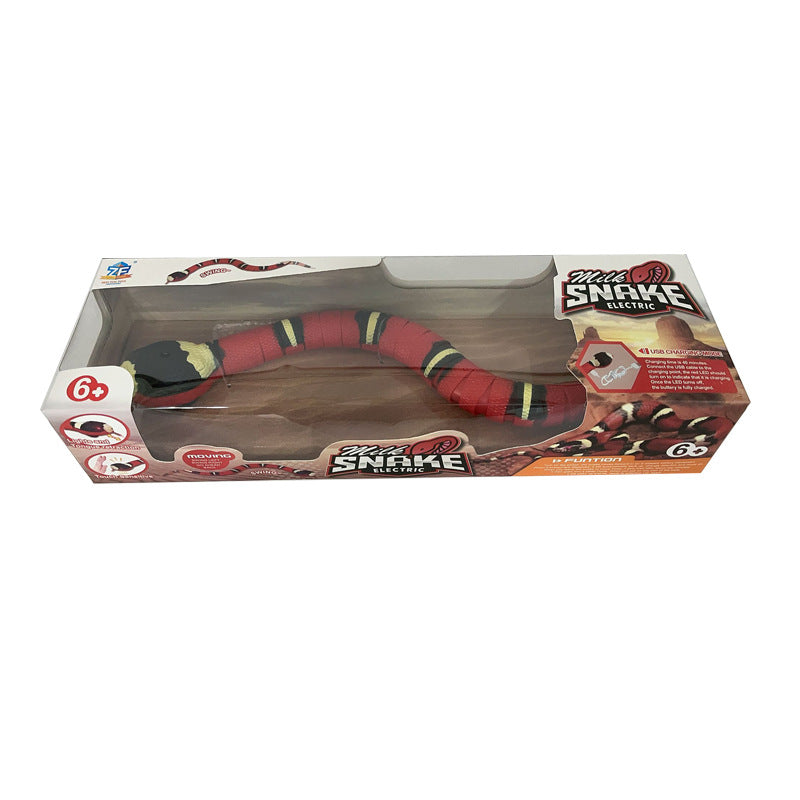 Electric Smart Sensing Snake Cat Toy – USB Rechargeable, Realistic Movement, Indoor