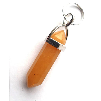 Crystal Gemstone Pet Collar Charm – Handmade in UK, 11 Stones, Split Ring Attachment