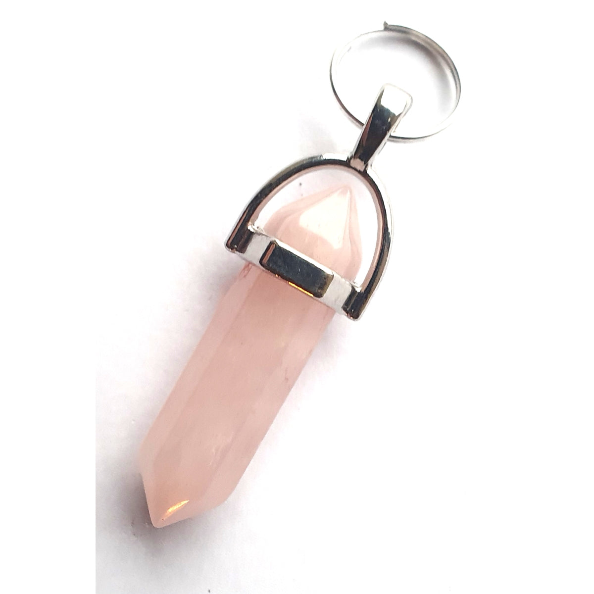 Crystal Gemstone Pet Collar Charm – Handmade in UK, 11 Stones, Split Ring Attachment