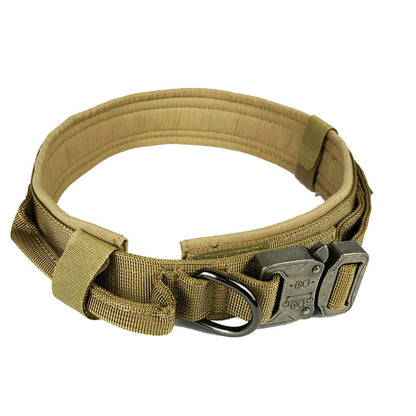 Tactical Dog Collar – 600D Military-Grade, Sizes M/L/XL, 4 Colours, Set Options