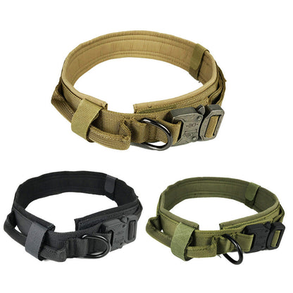 Tactical Dog Collar – 600D Military-Grade, Sizes M/L/XL, 4 Colours, Set Options