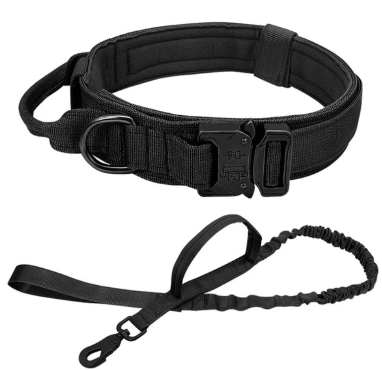 Tactical Dog Collar – 600D Military-Grade, Sizes M/L/XL, 4 Colours, Set Options